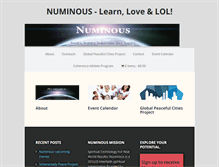 Tablet Screenshot of numinousonline.com